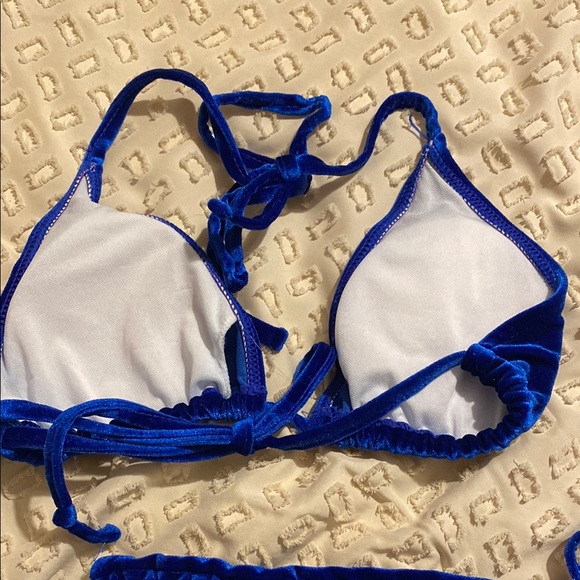 Velvet Blue Bikini Set - Picture 4 of 4